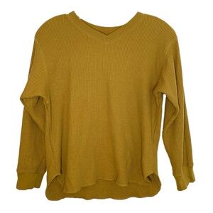 Uniqlo Women’s Small Chartreuse Casual Thermal Shirt